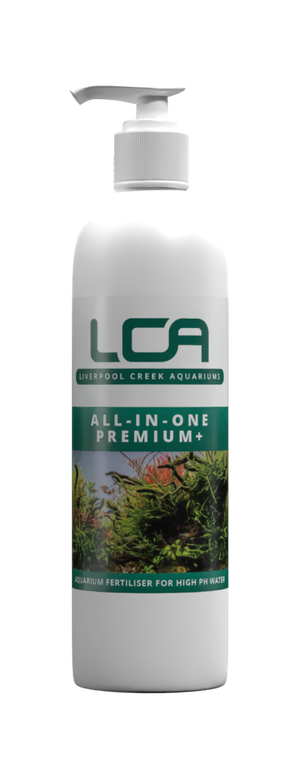 LCA All-In-One Premium+ bottle on a white background