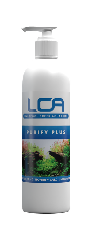 LCA Purify Plus bottle for aquarium on a white background