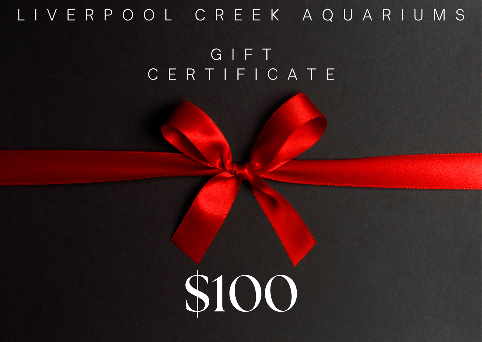 Liverpool Creek Aquariums Gift Card $50