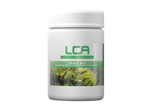 White container with green label featuring LCA branding on a white background