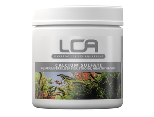 Jar of Liverpool Creek Aquariums Calcium Sulfate on a white background
