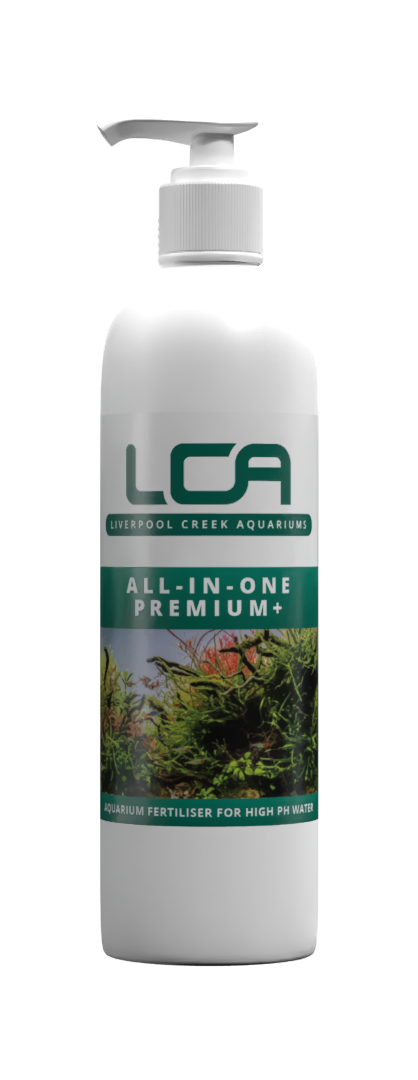 LCA All-In-One Premium+ bottle on a white background