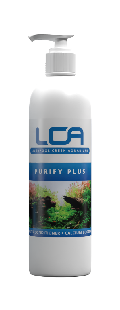 LCA Purify Plus bottle for aquarium on a white background