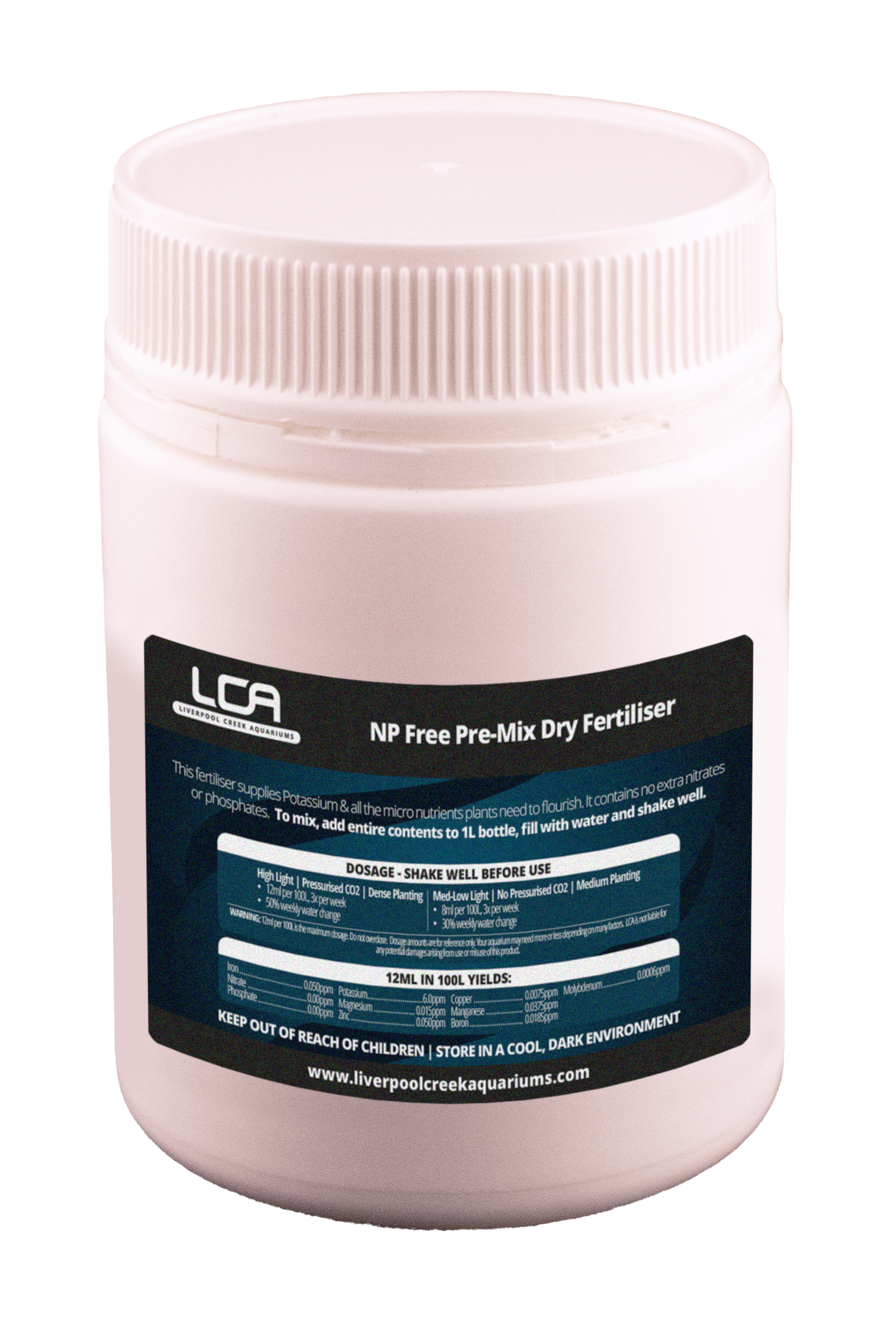 LCA Liverpool Creek Aquariums NP Free Pre-Mix Dry Fertiliser 