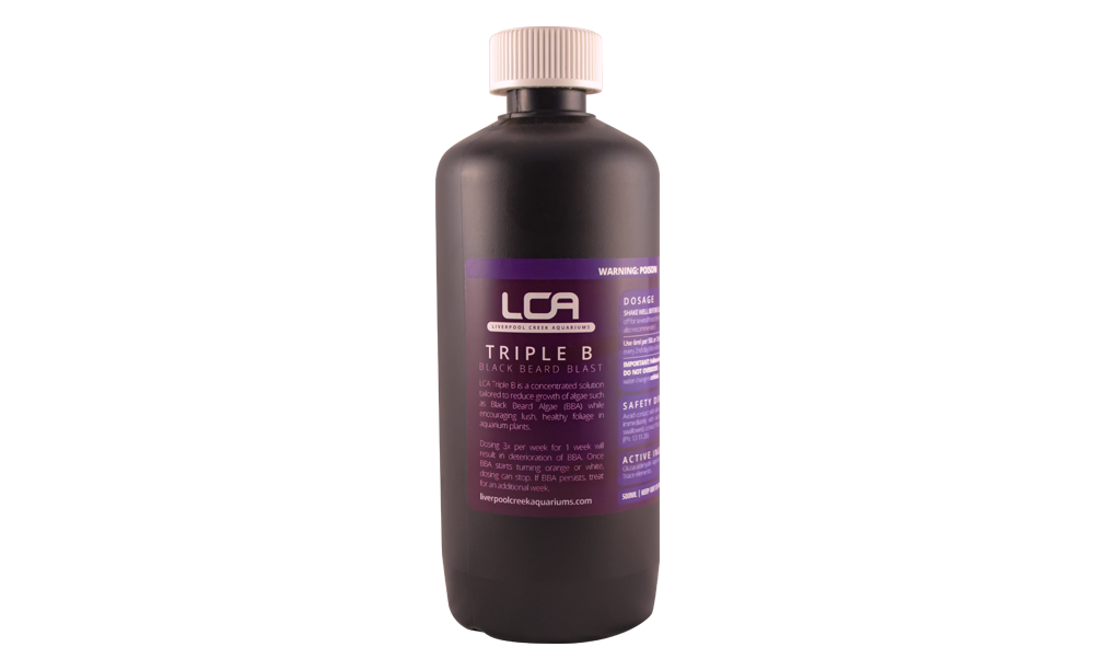 LCA Liverpool Creek Aquariums Triple B Black Beard Blast aquarium water treatment